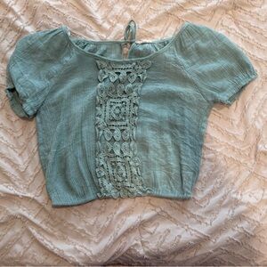 Lace crop top